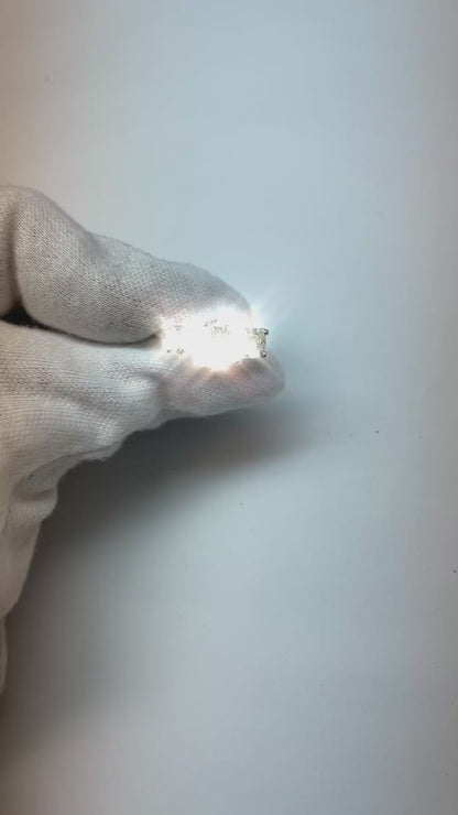 Genuine Round Earth Mined Diamond Three Stone Ring