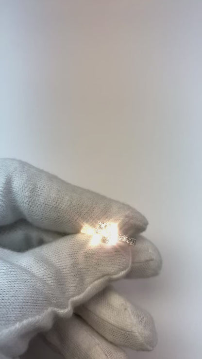 1.45 Ct Round Cut Real Natural Earth Mined Diamond Engagement Ring 14K White Gold