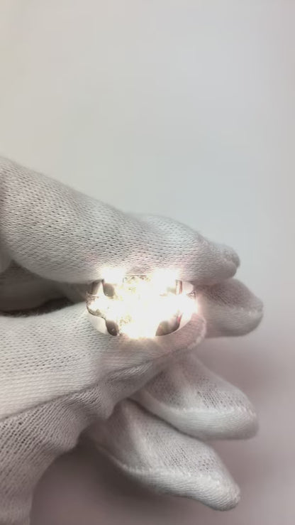 10K Gold Mens Ring Cushion Round Diamond Lab Grown