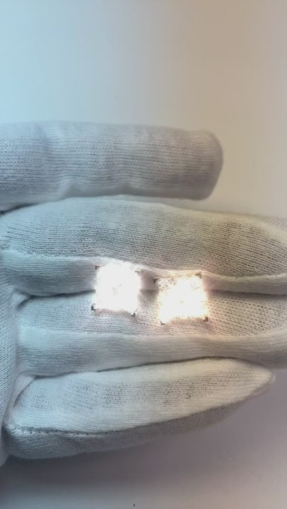 4.60 Ct Round Natural Earth Mined Diamonds Ladies Studs Earrings White Gold 14K