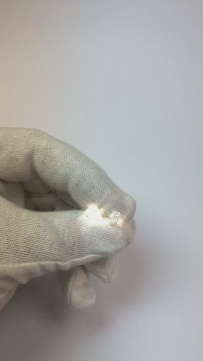 1.40 Ct Round Natural Earth Mined Diamond Stud Earring 14K White Gold