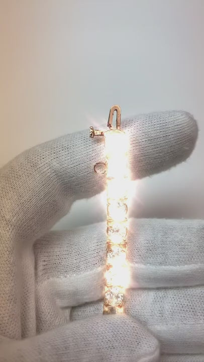 25 Pointer Tennis Bracelet Natural Earth Mined Diamond