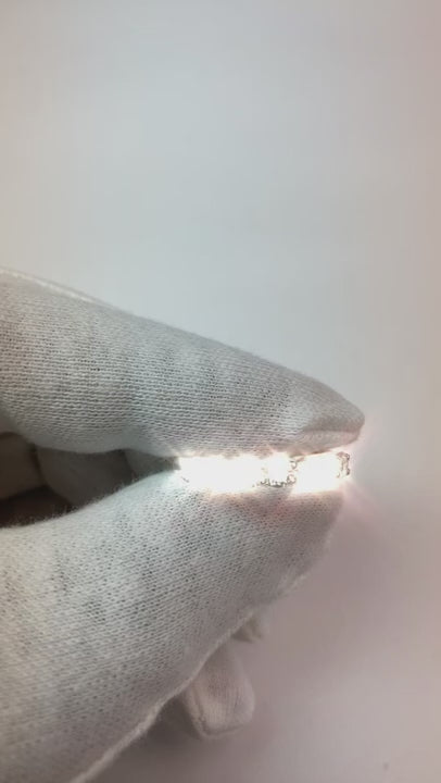 Natural Earth Mined Diamond 7 Stone Half Eternity Band 1.05 Carats 14K White Gold