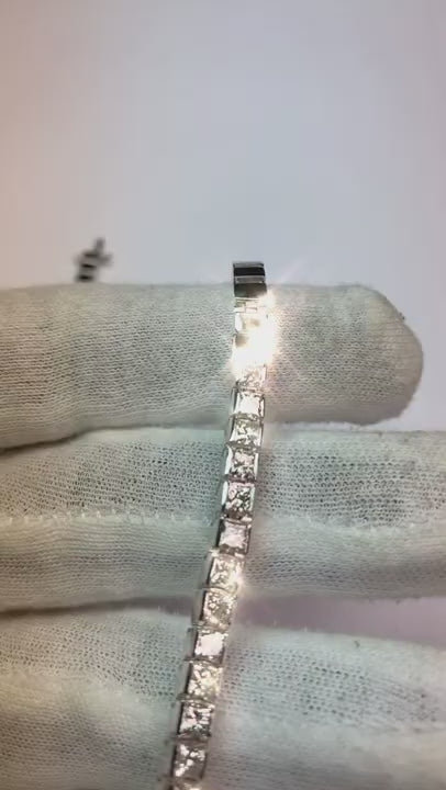 25 Pointer Tennis Necklace Natural Diamond Diamond