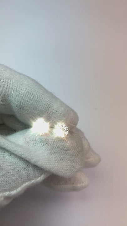 Natural Earth Mined Diamond Earrings For Daily Use