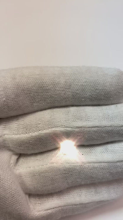 0.75 Carats Round Brilliant Single Natural Earth Mined Diamond Men's Earring