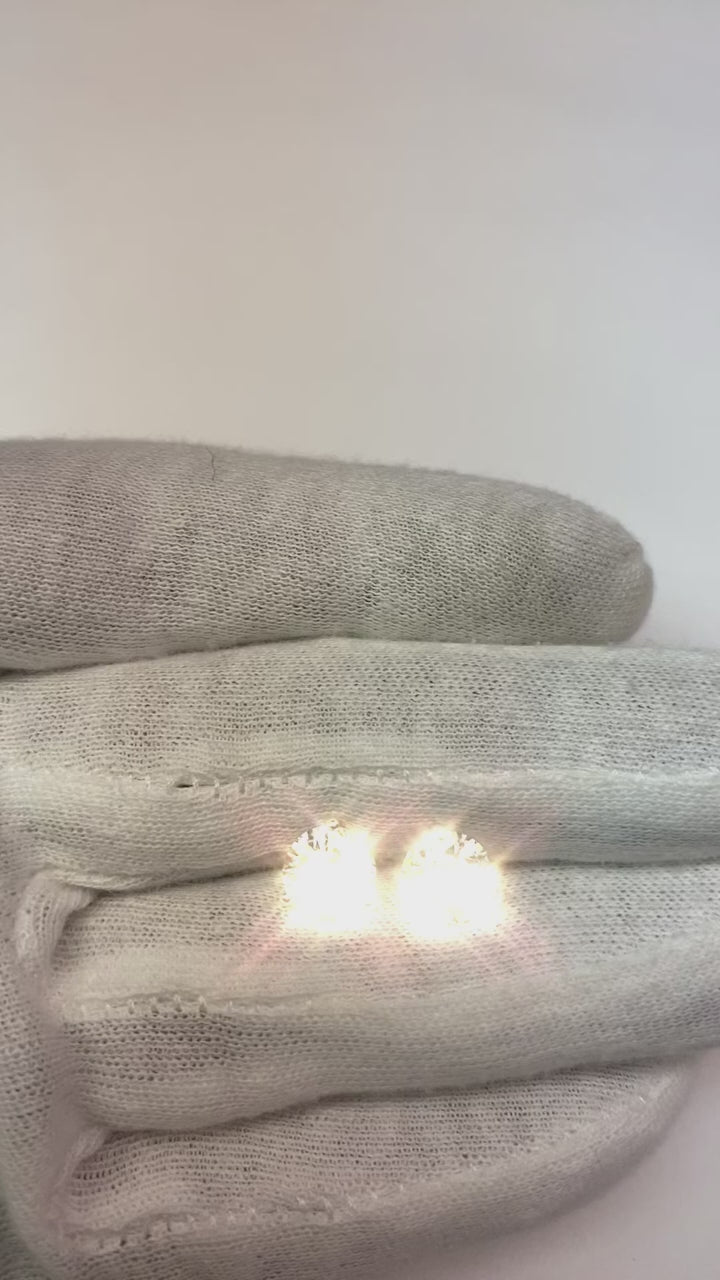 Single Diamond Stud Earrings