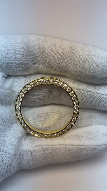 Custom 3.00 Ct Mined Diamond Bezel To Fit Rolex Datejust & President Watches 36 mm
