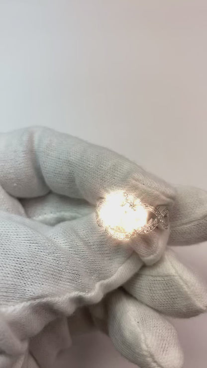 3 Carats Round Antique Style Natural Earth Mined Diamond Wedding Ring Fine Jewelry