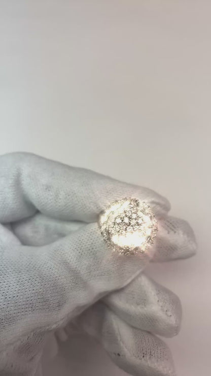 Black Gold Cluster Engagement Mined Ring