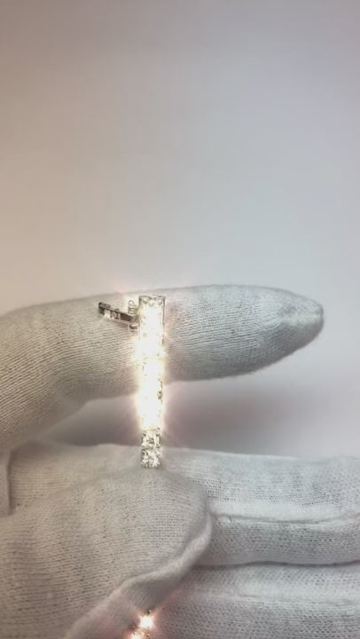 6 Ct Round Cut Real Natural Earth Mined Diamond Tennis Bracelet White Gold Jewelry