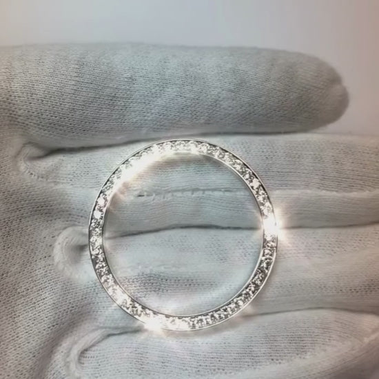 2 Carats Bezel To Fit Rolex Chopard Tudor Datejust & All Watch Models Mens Custom Diamond