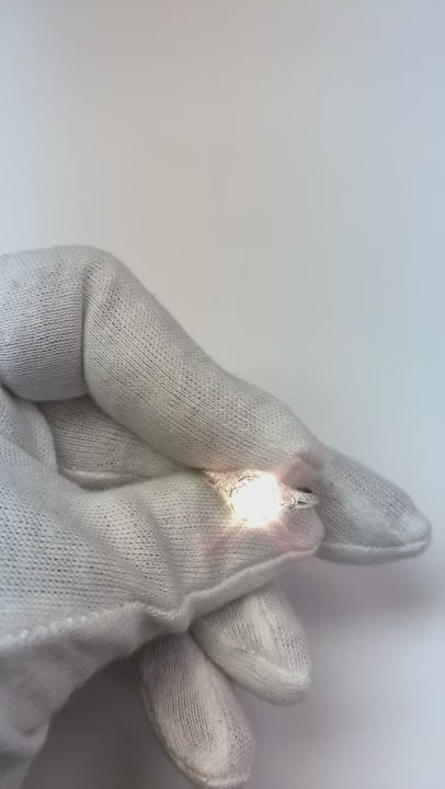 Tapered Shank Style Round Real Natural Earth Mined Diamond Ring White Gold 14K 1 Carat