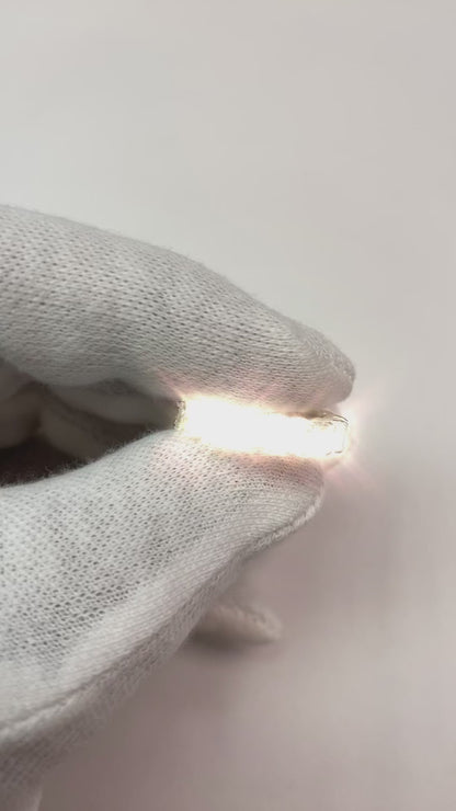 5.25 Carats Princess Natural Earth Mined Diamonds Eternity Band White Gold 14K