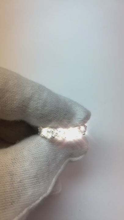 6.50 Carats Natural Earth Mined Diamonds Eternity Wedding Ring Band Gold