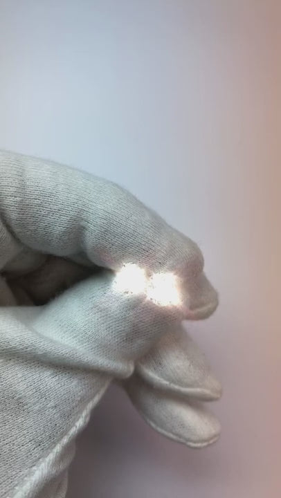 Oval Cut Natural Earth Mined Diamond F Vs1 Stud Earring 1.50 Carat White Gold 14K