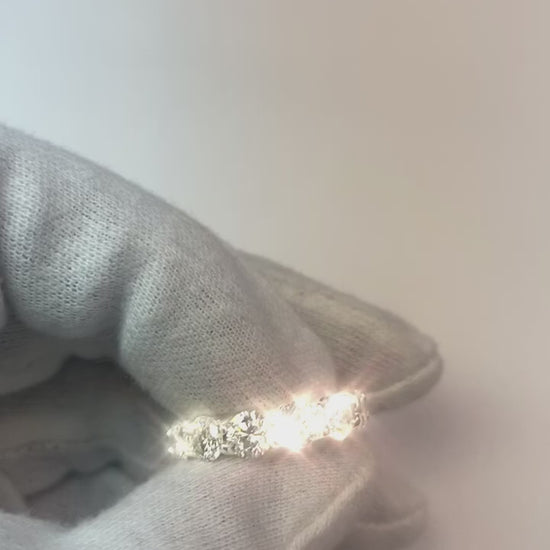 Ladies Round Diamond Eternity Wedding Band