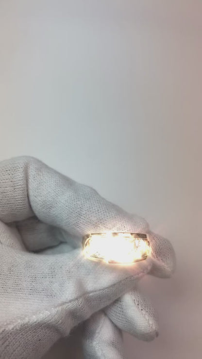 Men's Natural Earth Mined Diamond Ring 3 Stone Gold 2 Carats