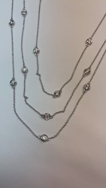 3 Row Diamond Necklace