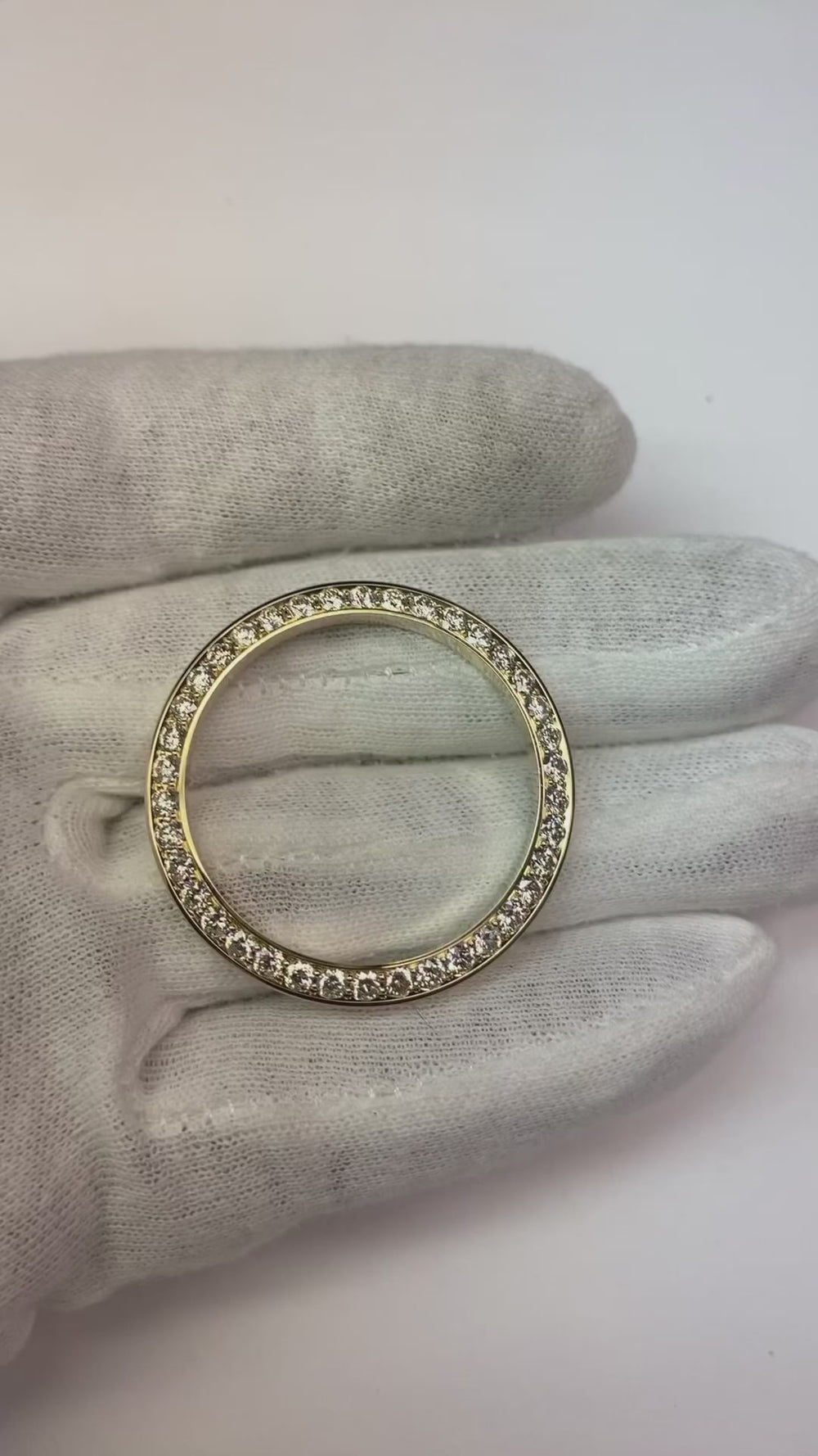 36 Mm 14K Diamond Custom Bezel To Fit Rolex Datejust Or All Watch Models 3 Ct.