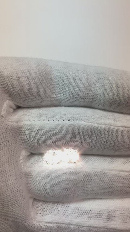 2 Ct Round Brilliant Cut Natural Earth Mined Diamonds Ladies Studs Earrings White Gold