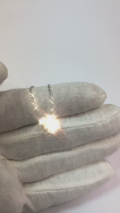 Natural Earth Mined Diamond Heart Necklace