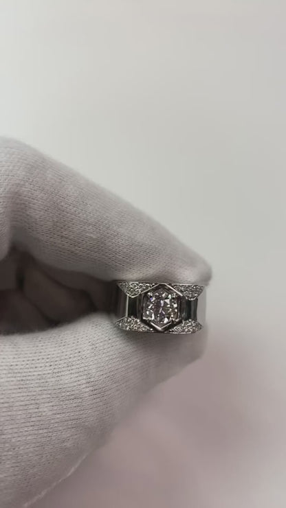 Thick Shank Men's Anniversary Band Round Diamond 1.75 Carats