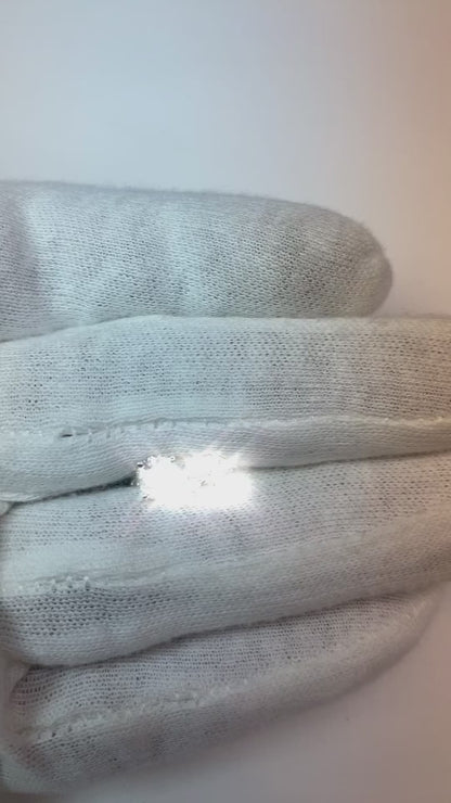 Solitaire Round Cut Real Natural Earth Mined Diamond Stud Earring 1.5 Ct Solid White Gold 14K