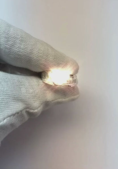 1.85 Carats Diamond White Gold 10K Men's Ring Half Bezel Set