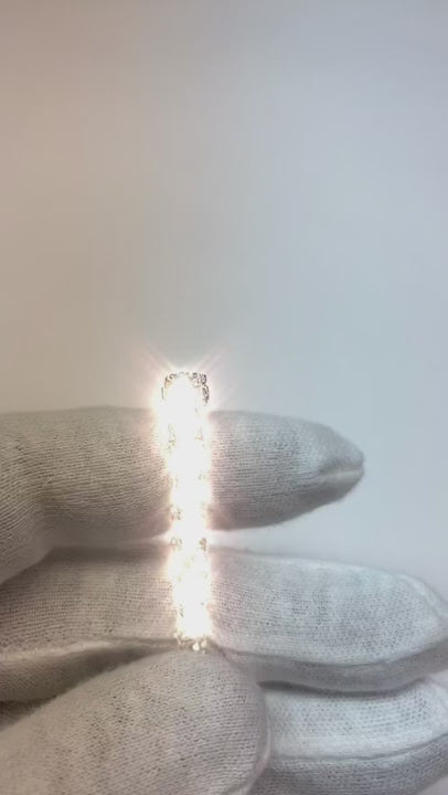 12.80 Carats Triple Ex Stones Large Real Natural Earth Mined Diamond Tennis Bracelet