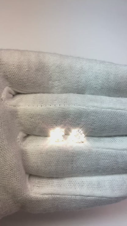 2 Carat Stud Natural Earth Mined Diamond Earrings