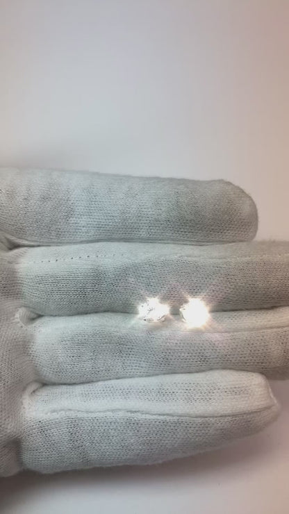 Natural Earth Mined Diamond Stud Earring 1 Ct White Gold Women Jewelry