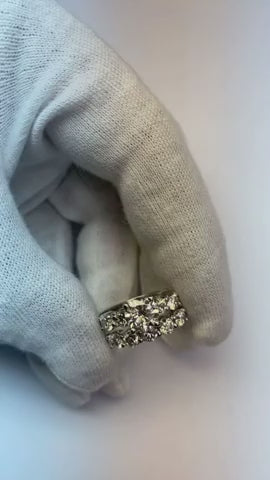 3.50 Ct Round Diamonds Engagement Ring Band Set Yellow Gold