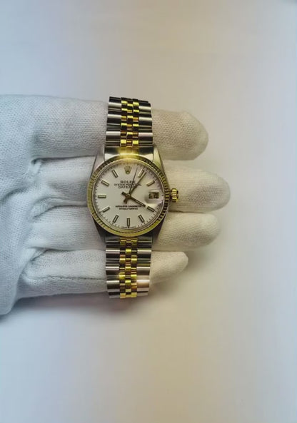 Rolex Datejust 31mm Champagne Luminous Two Tone Watch