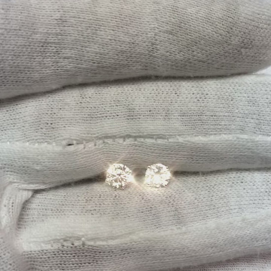 Diamond Stud Martini Earring