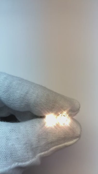 White Gold Solitaire Round Natural Earth Mined Diamond Stud Earring Women Jewelry 2 Ct.