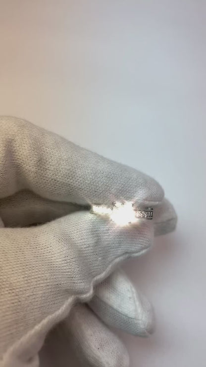 Princess & Round Natural Earth Mined Diamonds 1.51 Carats Engagement Ring Black Gold 14K