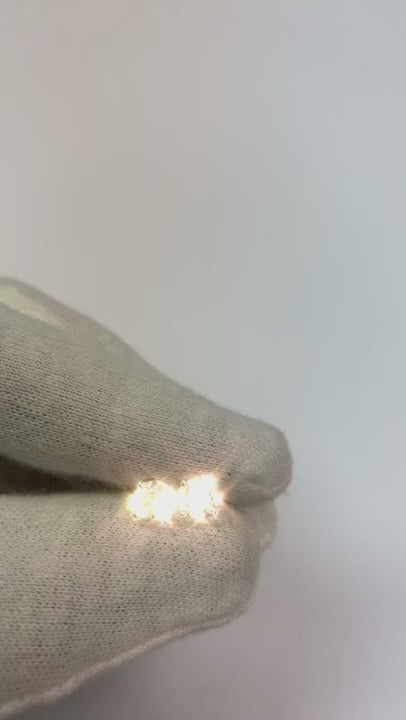 Natural Earth Mined Diamond Earrings For Daily Use