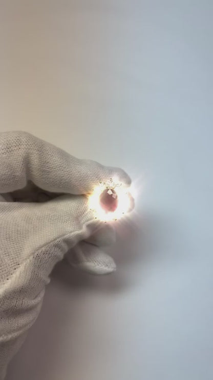 5 Ct Red Ruby Natural Earth Mined Diamond Wedding Ring 14K Yellow Gold