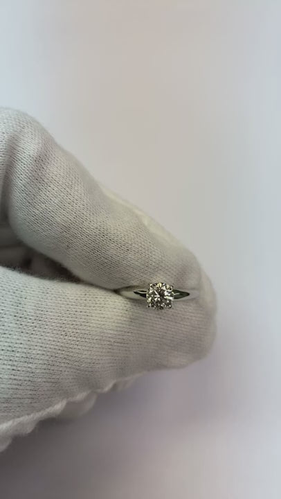 0.75 Carats Natural Earth Mined Diamond Solitaire Engagement Ring Prong Style