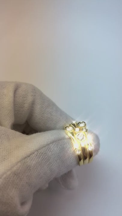 Diamond Fancy Ring 1.10 Carats 10K White Men's Jewelry New