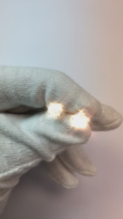 Rose Gold Natural Earth Mined Diamond Studs Earring 1.60 Carats