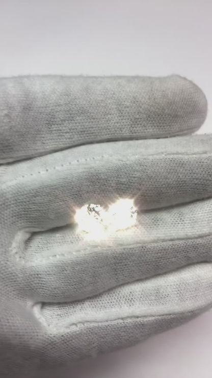 4 Ct G SI1 Natural Earth Mined Diamonds Beautiful Stud Earrings Platinum