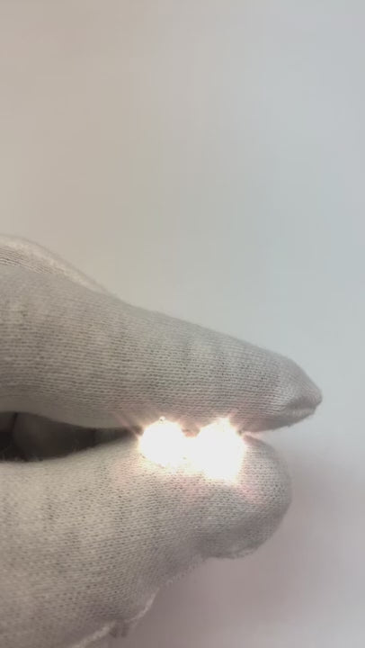 Three Prong Stud Earring Round Natural Earth Mined Diamond 2.50 Carats Jewelry