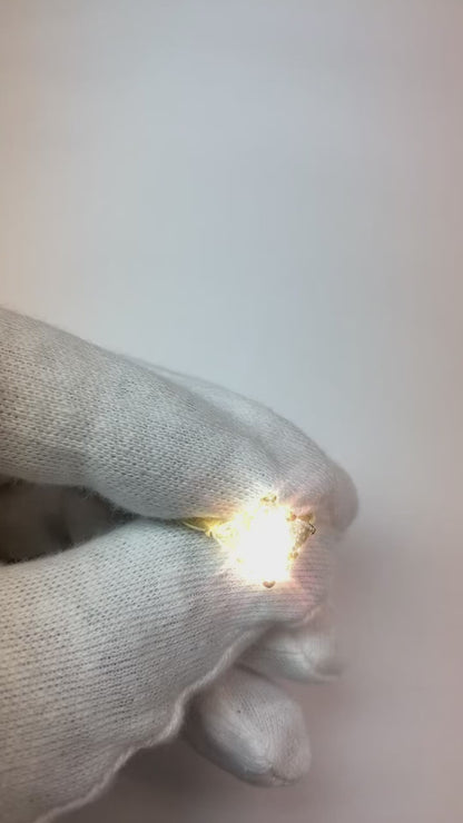 3 Stone Marquise Earth Mined Diamond Trillion Ring & Matching Band 3 Carats