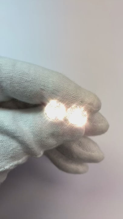 Halo Natural Earth Mined Diamond Stud Earrings 1.80 Carats