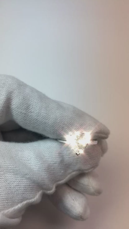 2.25 Ct Solitaire Heart Shape Natural Earth Mined Diamond Anniversary Ring White Gold