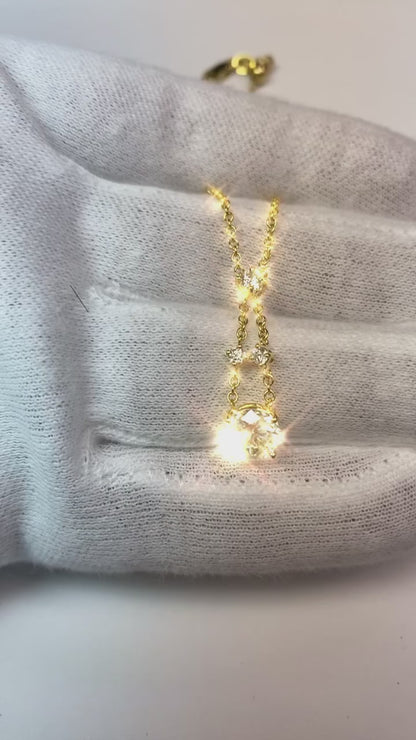 Brilliant Cut Natural Earth Mined Diamond Necklace For Women