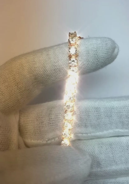 Natural Earth Mined Diamond Tennis Bracelet