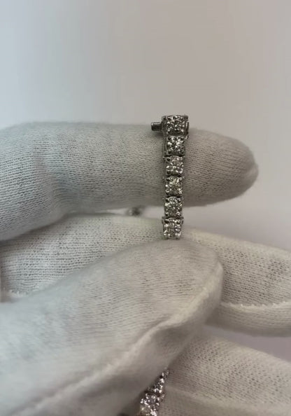 10.50 Ct. Natural Earth Mined Diamond Tennis Bracelet Sparkling Ladies Jewelry
